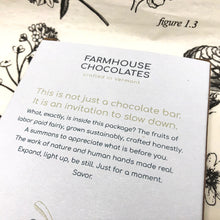 Load image into Gallery viewer, 70% w/ Cacao Nibs &amp; Alaskan Sea Salt (Organic, Fair Trade Chocolate Bar) - Farmhouse Chocolates