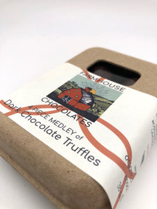 Dark Chocolate Truffles: 4 Piece Boxes - Farmhouse Chocolates