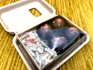 Limited Edition Dark Chocolate Freeze Dried Strawberry Truffles: 4 Piece Box - Farmhouse Chocolates