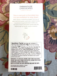 71% with Fennel Pollen & Strawberries (Organic, Fair Trade Chocolate Bar) - Farmhouse Chocolates