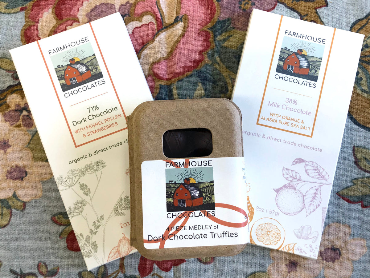 The Introduction Bundle: Small Truffle & Organic Chocolate Bars ...