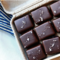 Dark Chocolate Salted Caramels
