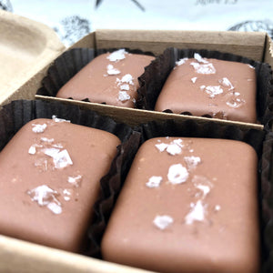 Milk Chocolate Covered Salted Caramels - Farmhouse Chocolates