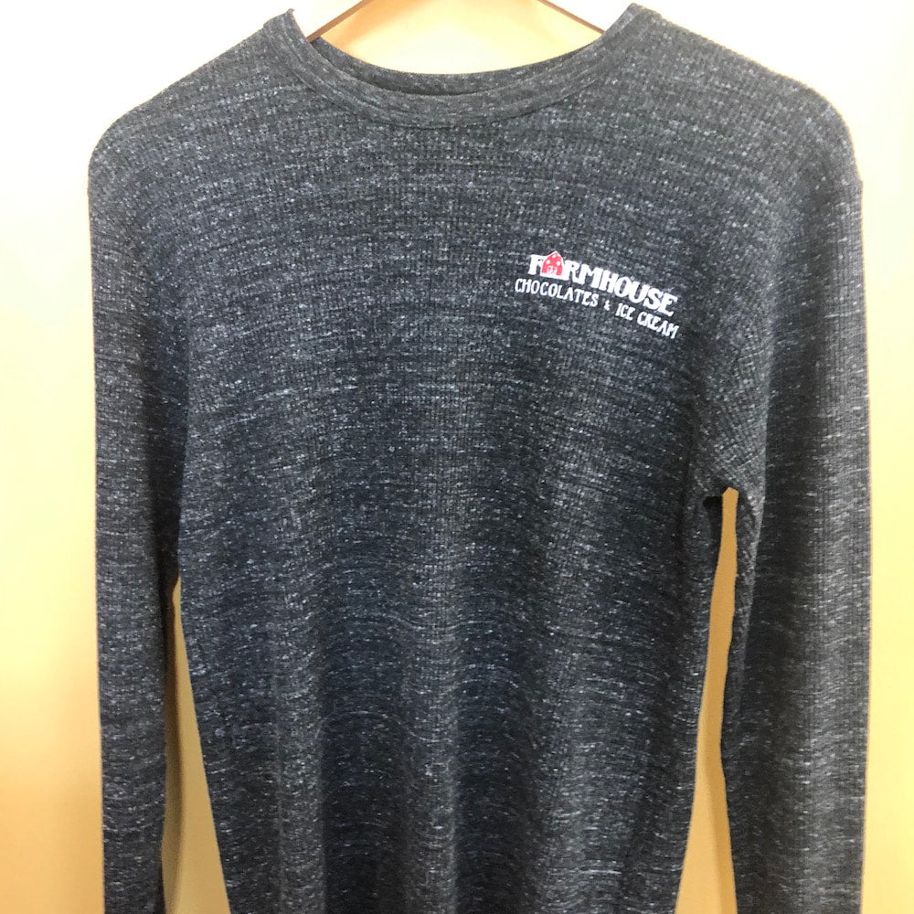 T-Shirts for CHARITY: Long Sleeve Thermal Logo Tee - Farmhouse Chocolates