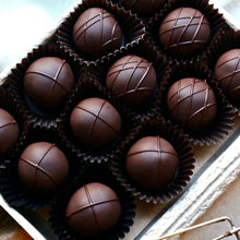 Load image into Gallery viewer, Dark Chocolate Truffles (12 pieces) - Farmhouse Chocolates